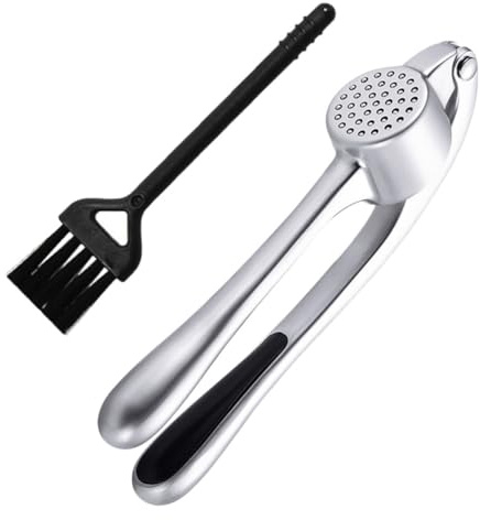 MAGICLULU Garlic Crusher Press Cleaning Brush 2pcs Garlic Press Machine for Home Use