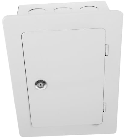 Wall Mounted Outdoor Distribution Box Cold Rolled Steel White | 30 Pair Tv Telephone Branch Enclosure, Large Capacity, Easy Installation for Outdoor Applications