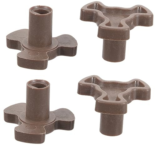 Amosfun Mikrowellen Führungskupplung aus Kunststoff 4 Stück Y-förmige Drehtellerwellen für Mikrowellen mit Einfachem Einbau Zuverlässiges Unterstützungssystem für Drehteller