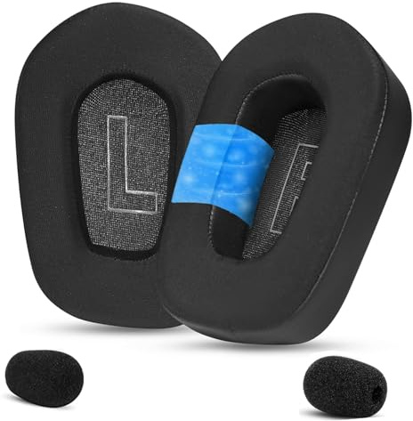 YunYiYi Cuscinetti auricolari di ricambio in gel rinfrescante, compatibili con Logitech G733 G535 G335 Lightspeed Wireless Gaming Headset Padiglioni auricolari con tessuto traspirante Ice Silk (IS