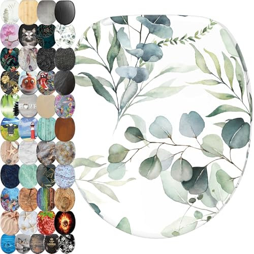 Sanilo WC Sitz ohne Absenkautomatik, viele schöne Toilettendeckel zur Auswahl, hochwertige und stabile Qualität aus Holz (Eukalyptus)