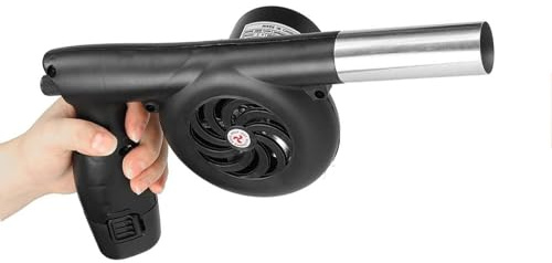 Ventilador Eléctrico De Mano para Barbacoa, Soplador Aire Carbón 12 V, Encendedor Parrilla Y Excitador Llama, para Fuegos Rápidos, Accesorios Cocina para Barbacoas Camping