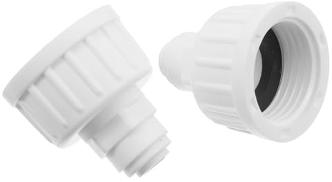 NUOBESTY Connettore Rapido per Tubo Flessibile Kit Spruzzatore per Acqua 1/4 2 Pezzi Accessori Irrigazione Giardino Impianto Nebulizzazione Collegamento Dritto Antiperdite