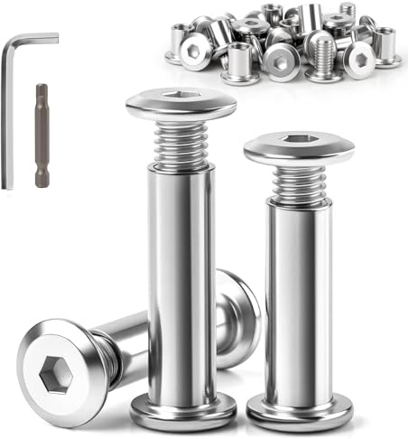 Mbsomnus 15 Piezas Tornillos de Conexión M5x30mm Acero Inoxidable A2 V2A