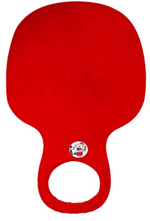 Poporutscher, Schlittenbob Kinder - Schneerutscher Kunststoff Tellerschlitten Schneeteller für Erwachsene Outdoor Winter Sport Rutschteller Schnee Sand Gras Robuster Plastik Rutscher mit Griff 2