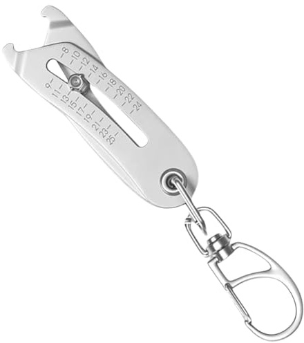 Pomoflexi con Misuratore di Dimensioni Precise Delle Filettature,Indicatore Dimensioni del Calibro di Bulloni e, con Misuratore di Dimensioni Precise Dei Bulloni