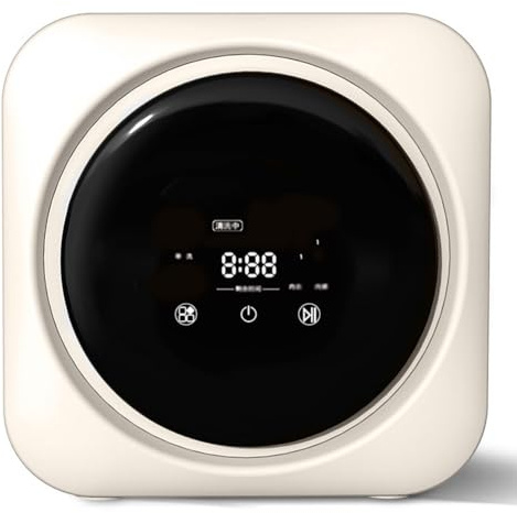 Mini lavadora de calcetines, totalmente automática, 3,5 L, compacta lavadora eléctrica con secadora giratoria, diseño montado en la pared para lavandería de apartamentos