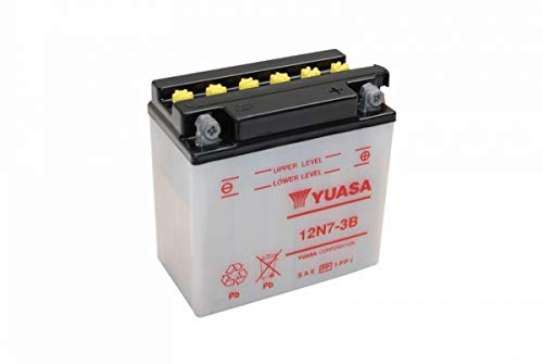 YUASA BATTERIE 12N7-3B offen ohne Saeure, 135 mm x 75 mm x 133 mm