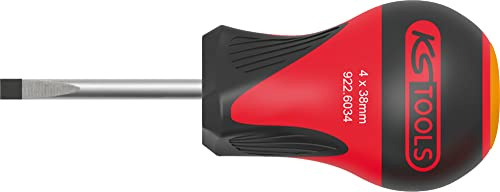 KS Tools 922.6034 Tournevis ULTIMATE tom pouce Fente, 4 mm - lame 38 mm | Tournevis ULTIMATE tom pouce Fente, 4 mm - lame 38 mm, Chrome Vanadium, vissage précis
