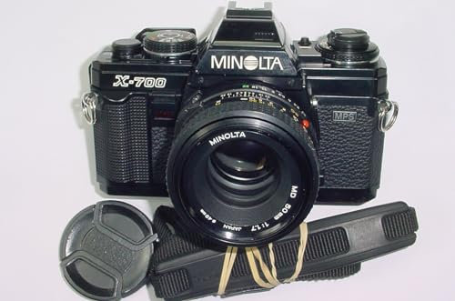 Vintage 35mm Film SLR Camera compatible with Minolta X-700 + 50mm F/1.7 MD Lens