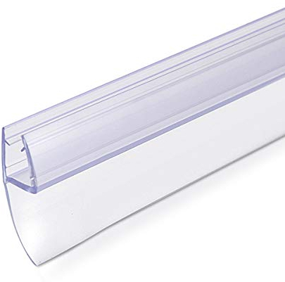 Navaris Schwallschutz Duschdichtung Duschkabine 180° - für 6mm dicke Glas Duschtür - Dichtung Glastür Dusche - Ersatzdichtung Glasdusche 100cm