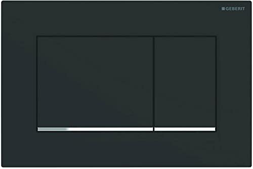 Geberit Sigma 30 Drückerplatte Matt Schwarz/Chrom für UP720, UP320, UP300 und UP700