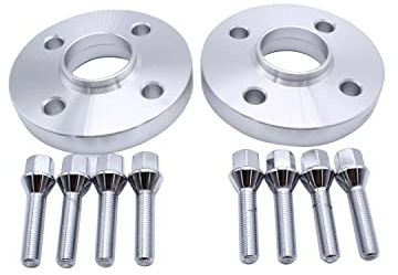 TAKPART 2 pièces SPACER DE ROUE 20MM Ø56.6 4x100mm avec boulons de roue 8 pièces M12x1.5