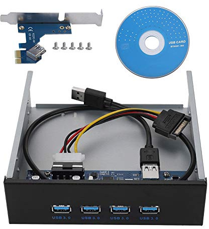 USB Front Panel CD ROM Driver Hub PCI-E zu 4 Schnittstellen USB3.0 Geeignet für Computergehäuse