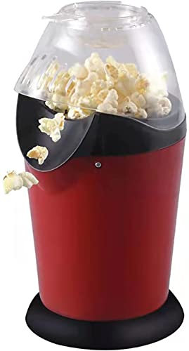 ksamwjf Mini Popcorn Machine, Household Fat Free Hot Air Popcorn Maker/No Oil, Automatic Nonstick Plate Birthday Party