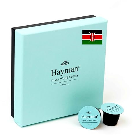 Hayman, 100% Kenya Kamwangi AA Kirinyaga Specialty Coffee, Medium Roast, 20 Coffee Pods | Espresso Capsules Compatible With Nespresso Original Line Machines