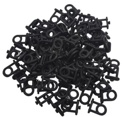 TEKLiNe 100 Ganci Nylon Anello Grande per Pannelli Forati Portautensili, Ganci in Nylon Anello Grande Porta Utensili per Appendere Utensili Attrezzi Officina Organizzazione Spazio di Lavoro