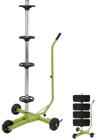 TRUTZHOLM Felgenbaum Felgenbaumwagen fahrbar bis 255 mm Reifenbreite 60x83x119 cm Reifenständer Reifenwagen Felgenständer