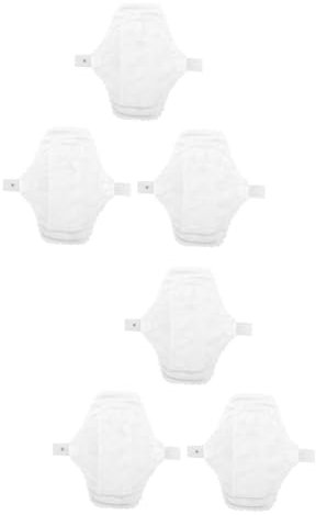 Healvian 2 Sets Wiederverwendbare Menstruationspads Weiche Baumwollservietten Waschbar für Unterwegs 3 Stück