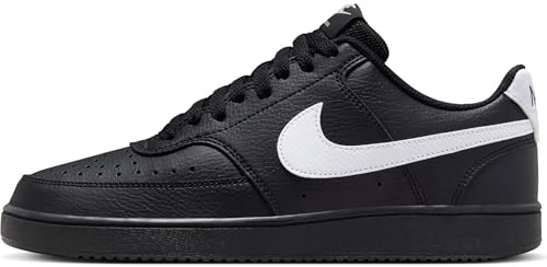 Nike Court Vision Lo Herren Sneaker, Black/White-Black, 42