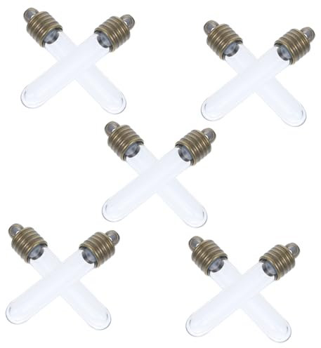ABOOFAN 10 Stück Kleiner Glasflaschen Aus Röhrenglas Mit Verschluss Handgefertigt 2,7cm Höhe Multifunktional Für Dekoration Und Selbstgemacht Wunschflaschen