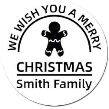 Timbro per biscotti di Natale personalizzato, biscotti di buon Natale personalizzati con il tuo regalo artigianale per il cognome della famiglia,