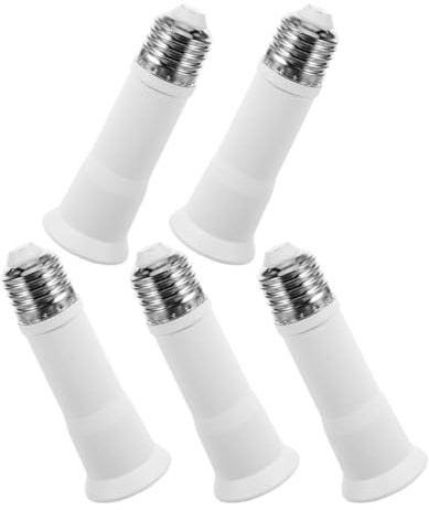 Alipis 5 Stück E27 Lampenfassung Adapterverlängerung Metallpc Teleskop Verlängerungskabel Glühbirnenadapter für Einbauleuchten Beleuchtungswinkel Anpassbar