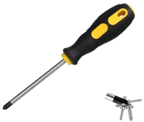 1Pcs 3Inch Magnetic Tip Cross Head Screwdriver,5mm Phillips Screwdriver,(M5x75mm)
