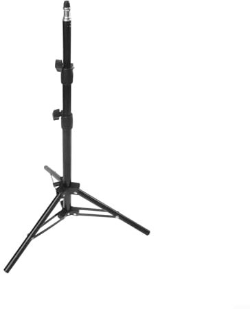 Support trépied pour projecteur réglable en hauteur 150 cm avec filetage 1/4 en alliage d'aluminium pour studio photo, enregistrement, scène, utilisation à domicile, noir (55 cm)