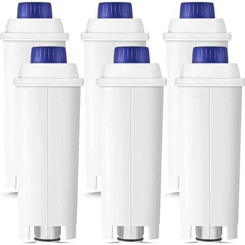 Filtres DLSC002, compatibles avec Delonghi,Magnifica S,Dinamica,ECAM,ESAM,EPAM,ETAM,Primadonna,BCO,EC680 Machine à café(6pcs)