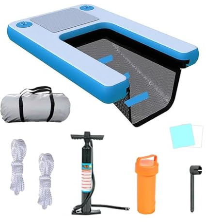 Non-slip Inflatable Water Ramp for Dogs, Safe Pool Ladder for Easy Access to Pontoon/Lakes/Docks, Summer Pet Swimming Gear