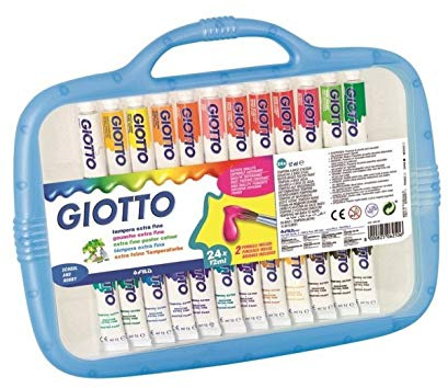 Giotto Box 24 Tuben Acrylfarbe 12 ml Tube 4 sortiert