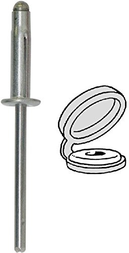 Restagraf - Rivets Expansés avec Chapos Blancs pour Plaques d'Immatriculation - Diamètre 4 mm - Fixation Durable sur Carrosserie ou Support Plastique - Réf. 4504 - Boîte de 400