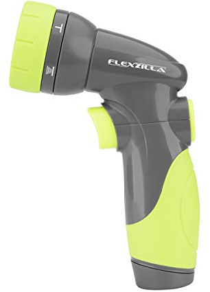 Flexzilla Verstellbare Gartenschlauchdüse mit 6 Mustern, einfach zu bedienender An-/Aus-Kippschalter und langlebigem Design