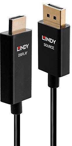 LINDY 40924 0.5m Aktives DisplayPort an HDMI Adapterkabel mit HDR