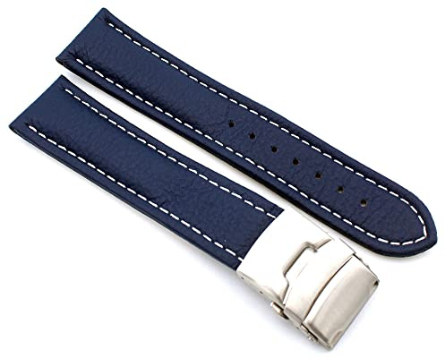 Sulla Leder-Uhrenarmband mit Faltschließe | Edelstahl, 5.0 mm Stärke
