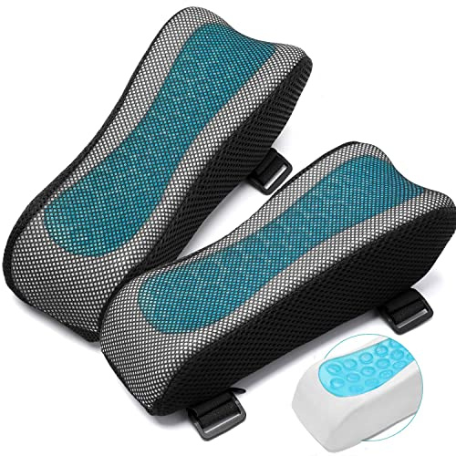 Bürostuhl Armpolster Bezüge - Ergonomische Armlehne für Schreibtisch und Stuhl Bürostuhl Armlehnenbezüge, Bürostuhl Armpolster für Ellbogen und Unterarme, Bürostuhl Kissen für Gaming Zubehör
