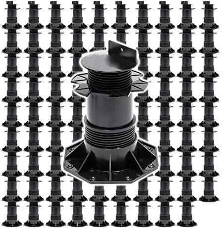 XPOtool Set 90x Stelzlager für Terrassen, 2700kg, 137-215mm, höhenverstellbare Stellfüße für Terrassendielen, Platten und Planken