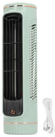 Tnfeeon Flügelloser Ventilator mit 3 Geschwindigkeitseinstellungen, Tragbarer Ventilator, Handgehaltener Nebelventilator, Mini-Wasser-USB-Tischventilator, Persönliche Arbeitszeit für