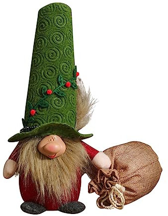 Cabilock Estatua De GNOME Navideño De Tela para Decoración Jardín y Adorno De Duende para Celebraciones y