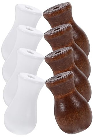 Angoily 8stücke Blind Zugknopf Dekorative Zugknöpfe Für Fensterjalousien Passend Für Und Vorhänge Einfache Installation Werkzeug Weiß Und Braun