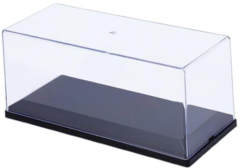 Luwecf Klare Acryl-Vitrine für Modelle im Maßstab 1:32, Schutztisch, staubdichte Vitrine für kleine Spielzeuge, Puppen, Mini-Actionfiguren
