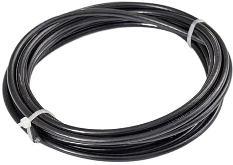WANGSHAOWEI Cable Acero Cuerda de Alambre de Acero Inoxidable 304 de Estructura 7 * 7 de 10 Metros con Revestimiento de plástico Negro 1mm 1,2mm 1,5mm 2mm Cable De Acero(1mm)