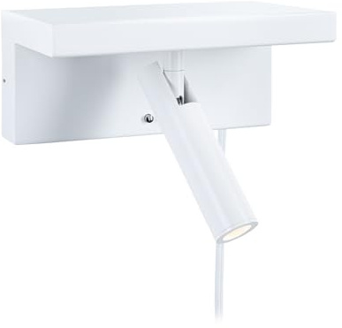 Paulmann 71106 LED Wandleuchte 3-Step-Dim Jerik USB C 3000K 160lm 230V 2,4W dimmbar Weiß matt