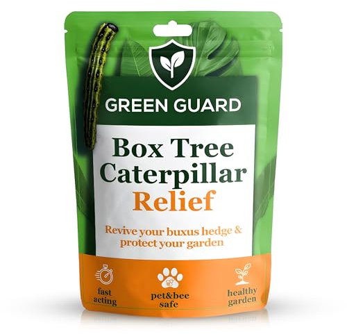 Box Tree Caterpillar Treatment, Best Against Box Tree Caterpillars, Revive Your Buxus Hedge, Fast Acting - Safe for Bees, Birds & Pets, Covers 300 Square Meters (50g)