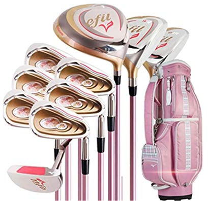 Precise Ladies komplett set golfklubbor för högerhänta damer, inklusive titandriver. Setet innehåller alla klubbor du behöver för att komma igång, samt en snygg matchning.