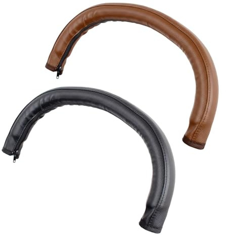Copertura Per Braccioli Per Passeggino Da 2 Pezzi, Custodia Protettiva In Pelle Pu, Copertura Per Auto Universale Pieghevole Con Cerniera, Facile Da Pulire, Accessori Per Passeggini (Nero, Marrone).