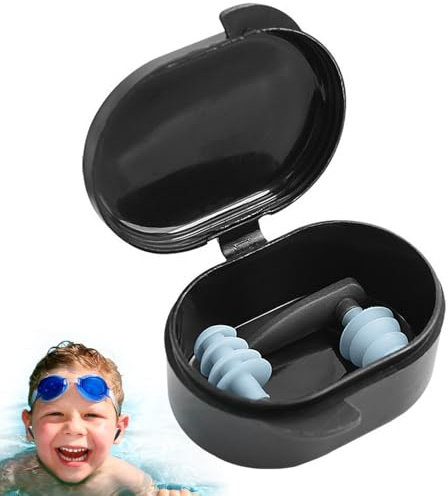 Tappi Per Le Orecchie Da Nuoto - Design Impermeabile A 4 Strati In Silicone, Comodi Sport Acquatici Per Adulti, Surf Bagno In Lamelle, Protezione Canale 'orecchio Blocco Rumore | T