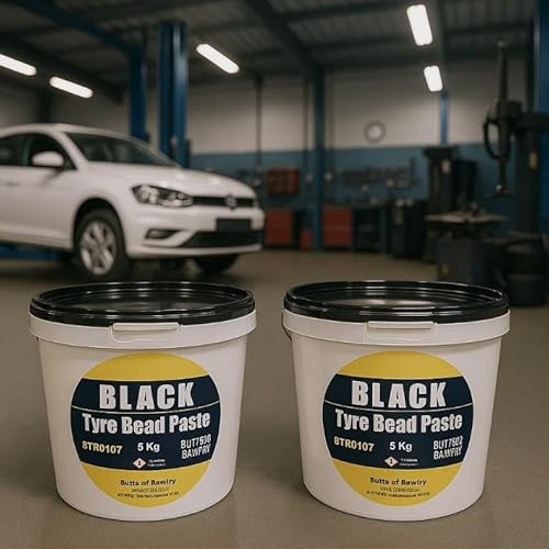 TYRE CHANGER TYRE SOAP MOUNTING BEAD PASTE Sealer Sealant Fitting Soap 5Kg BLACK x 2