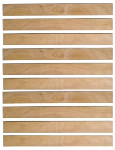 DSTOCK60 - Lattenrost aus Buchenholz 560 x 53 x 8 mm – Universal-Ersatzlatten – geeignet für Schlafcouch, BZ, Betten und Lattenroste – strapazierfähiges und flexibles Massivholz (10)